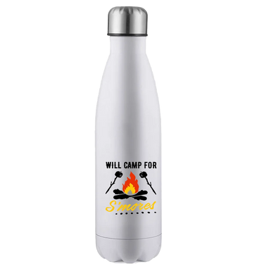 Will Camp For Smores 17oz Water Bottle